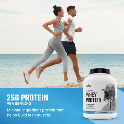 Levels Nutrition Levels Grass Fed Whey Protein, No Artificials, 25G of Protein, Unflavored, 5LB