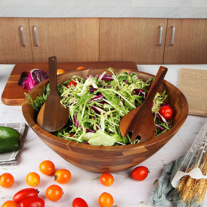 AIDEA Salad Bowls, Wooden Salad Bowls Set