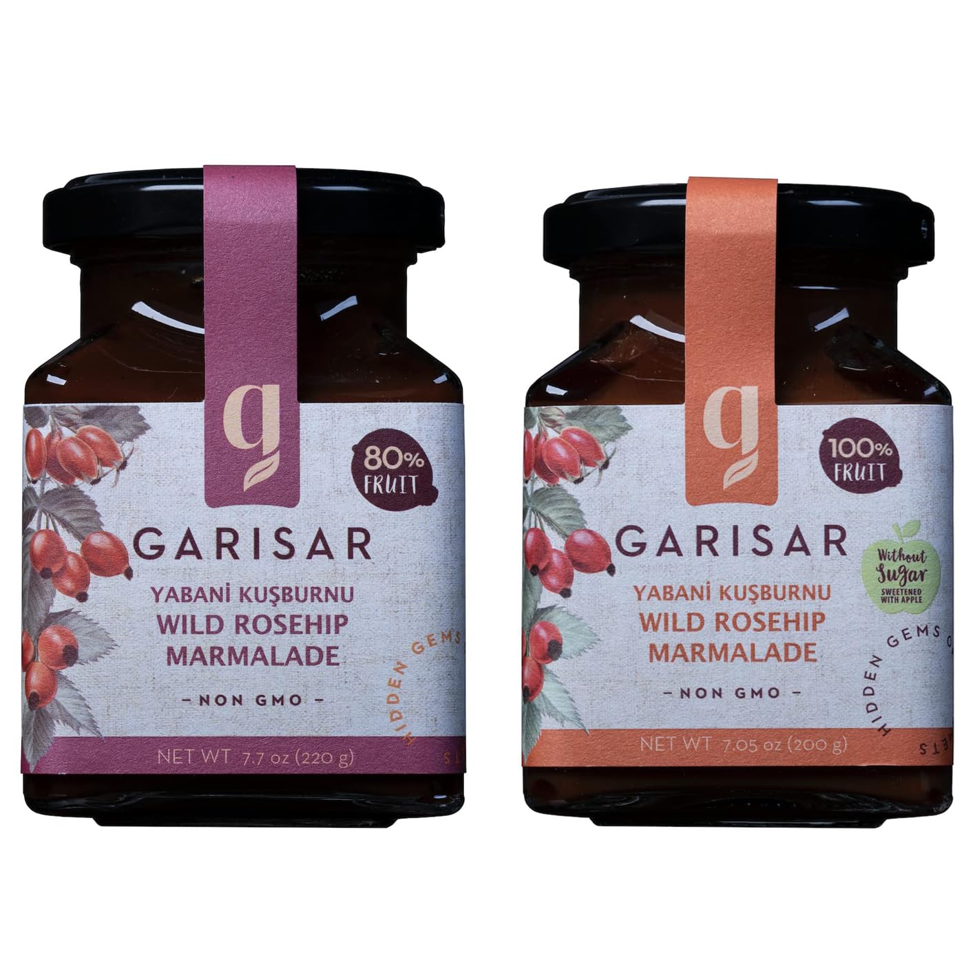 GARISAR Garisar- Wild Rosehip Marmalade- 80% Fruit - 7.7 - Sugar Free