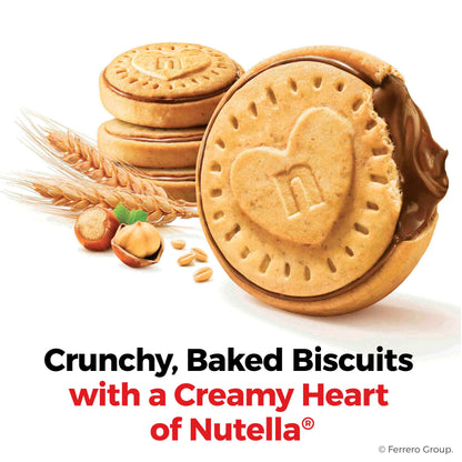 Nutella Biscuits, Hazelnut Spread With Cocoa, Sandwich Cookies, 20-Count Bag