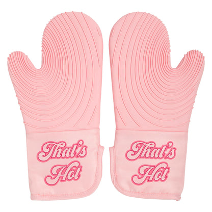 Paris Hilton Iconic Pink Oven Mitt Set - That's HOT Design