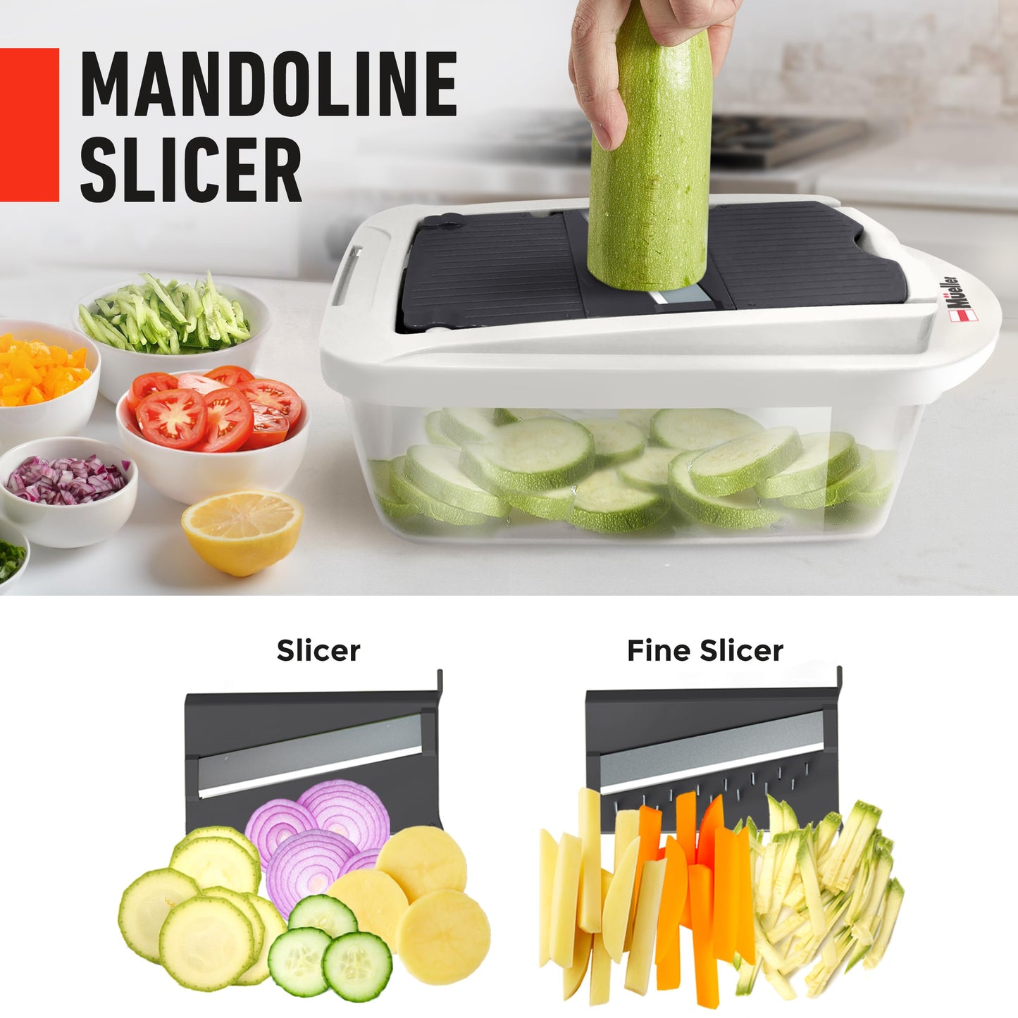 Mueller Pro-Series 10-in-1 Vegetable Chopper & Slicer - Gourmet Grocery Hub