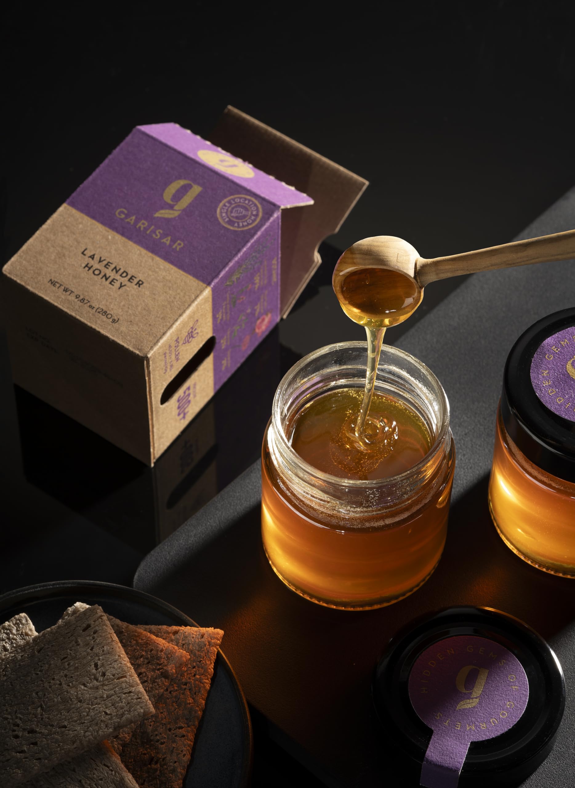 GARISAR Garisar Premium Single Location Lavender Honey | Rich in Proline | 9.9 Oz (280 g)