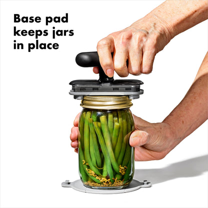 OXO Good Grips Twisting Jar Opener with Basepad, Black