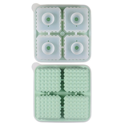 Bauducco Silicone Ice Tray Whiskey Ice Cube Mold Wormwood Green Square