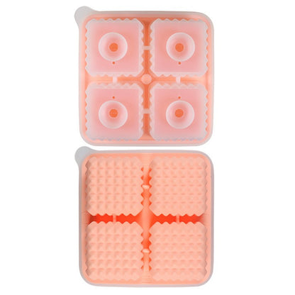 Bauducco Silicone Ice Tray Whiskey Ice Cube Mold Pink Square