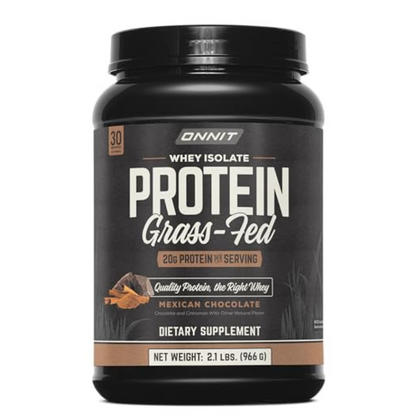 ONNIT Grass Fed Whey Isolate Protein - Mexican Chocolate (20 Servings)