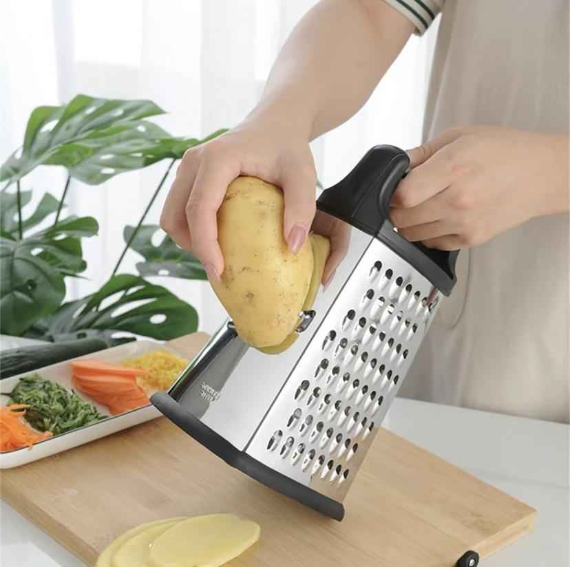 Stainless Steel 4-Sided Cheese Grater - Versatile & Durable