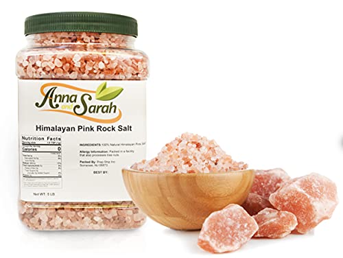 Anna and Sarah Anna and Sarah Himalayan Pink Rock Salt in Jar, 5 Lbs