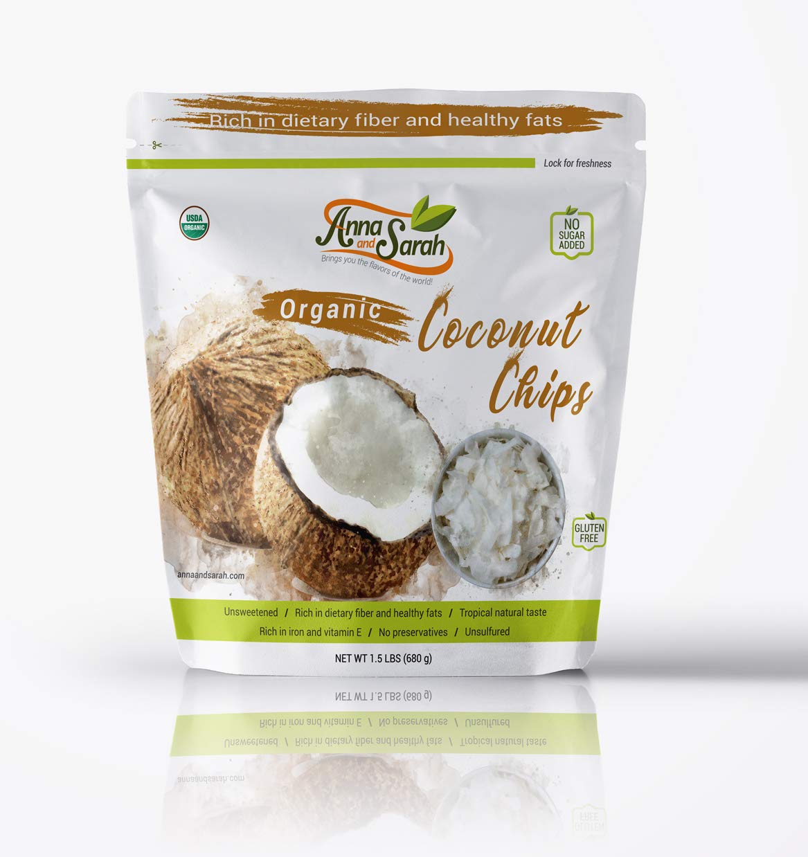 Anna and Sarah Organic Coconut Chips - Anna and Sarah