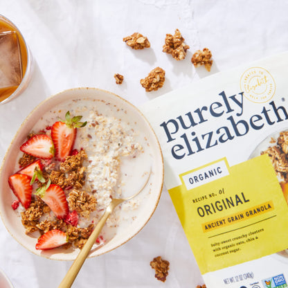 purely elizabeth. Purely Elizabeth Organic Original, Ancient Grain Granola, Gluten-Free, Non-GMO (3 Ct, 12oz Bags)