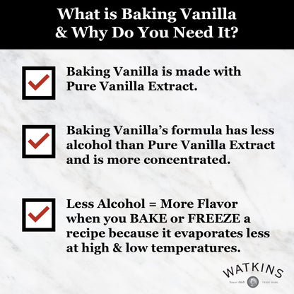 Watkins All Natural Original Gourmet Baking Vanilla, with Pure Vanilla Extract, 11 Fl Oz (Pack of 1) - Packaging May Vary