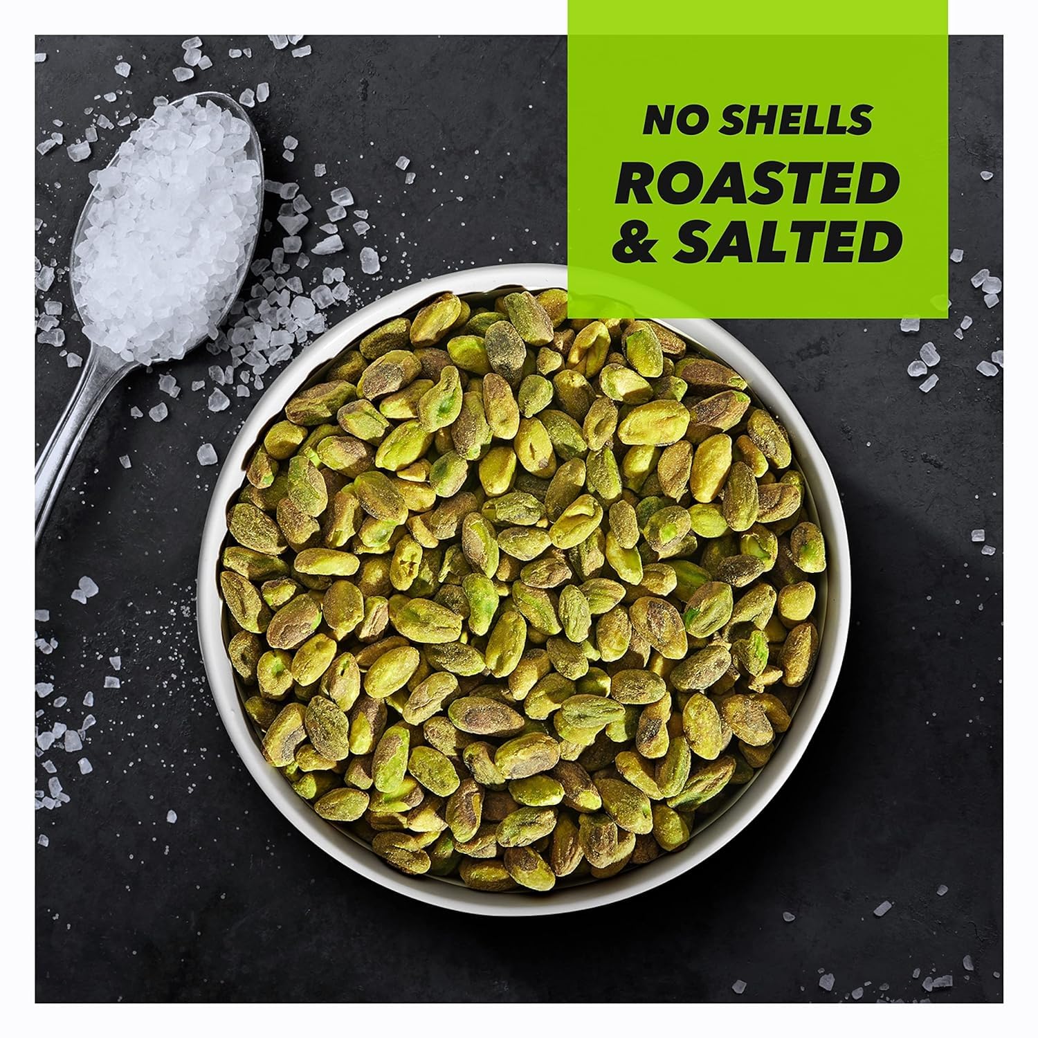 Wonderful Pistachios Wonderful Pistachios No Shells, Roasted and salted Nuts, 2.5 Ounce Bag (Pack of 8), Protein Snack, On-the-Go, Individually Wrapped Healthy Snack