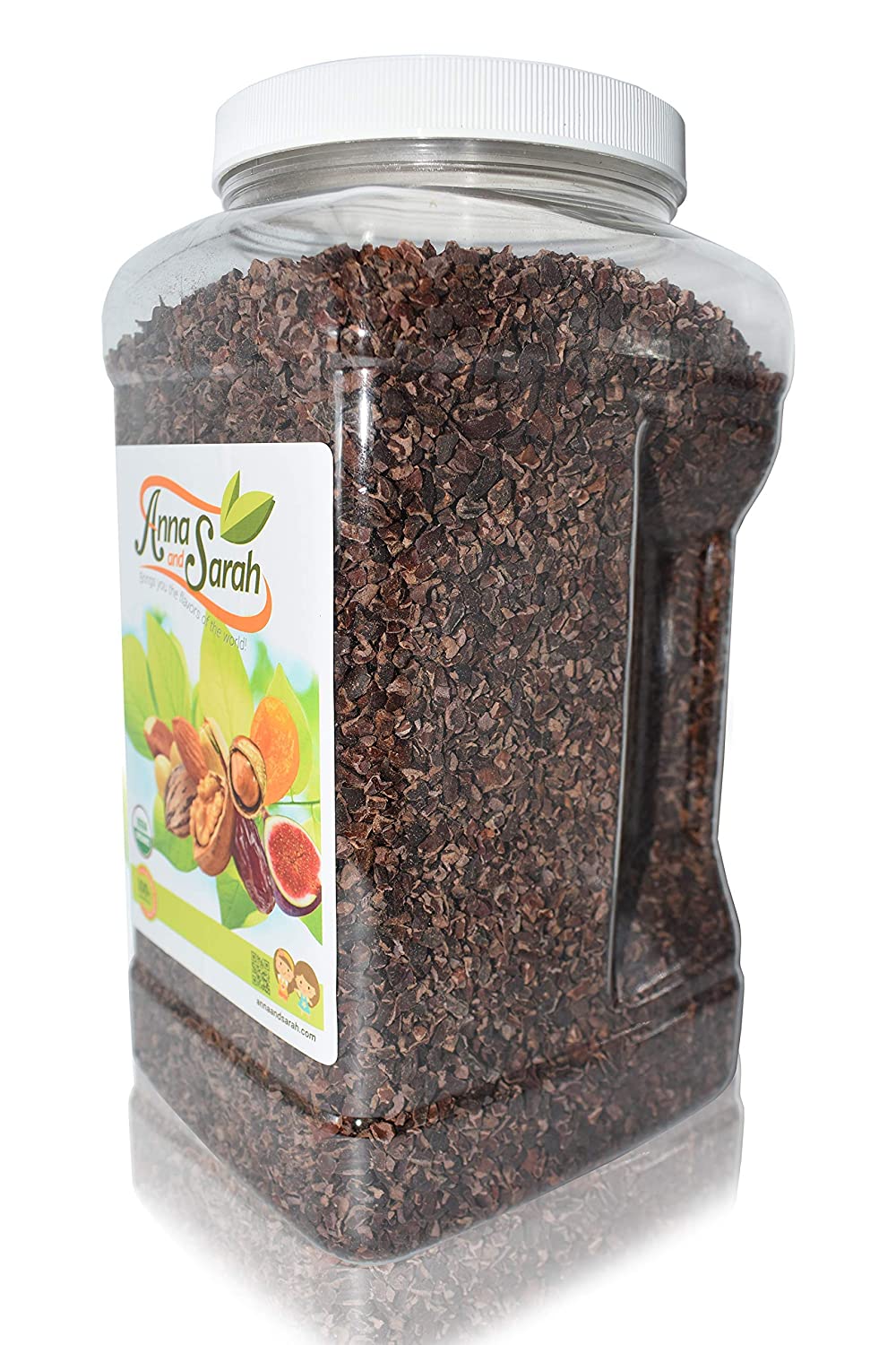 Anna and Sarah Anna and Sarah Organic Raw Cacao Nibs Plant-Based in Four Pounds Jar