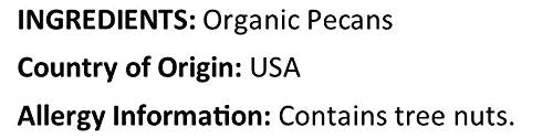 Organic Pecans Ingredients ( Organic Pecans ) country of origin ( USA ) and Allergy Info ( Contain tree nuts ) by Anna and Sarah